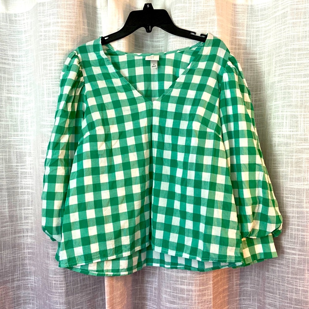 Super fun checkered summer top